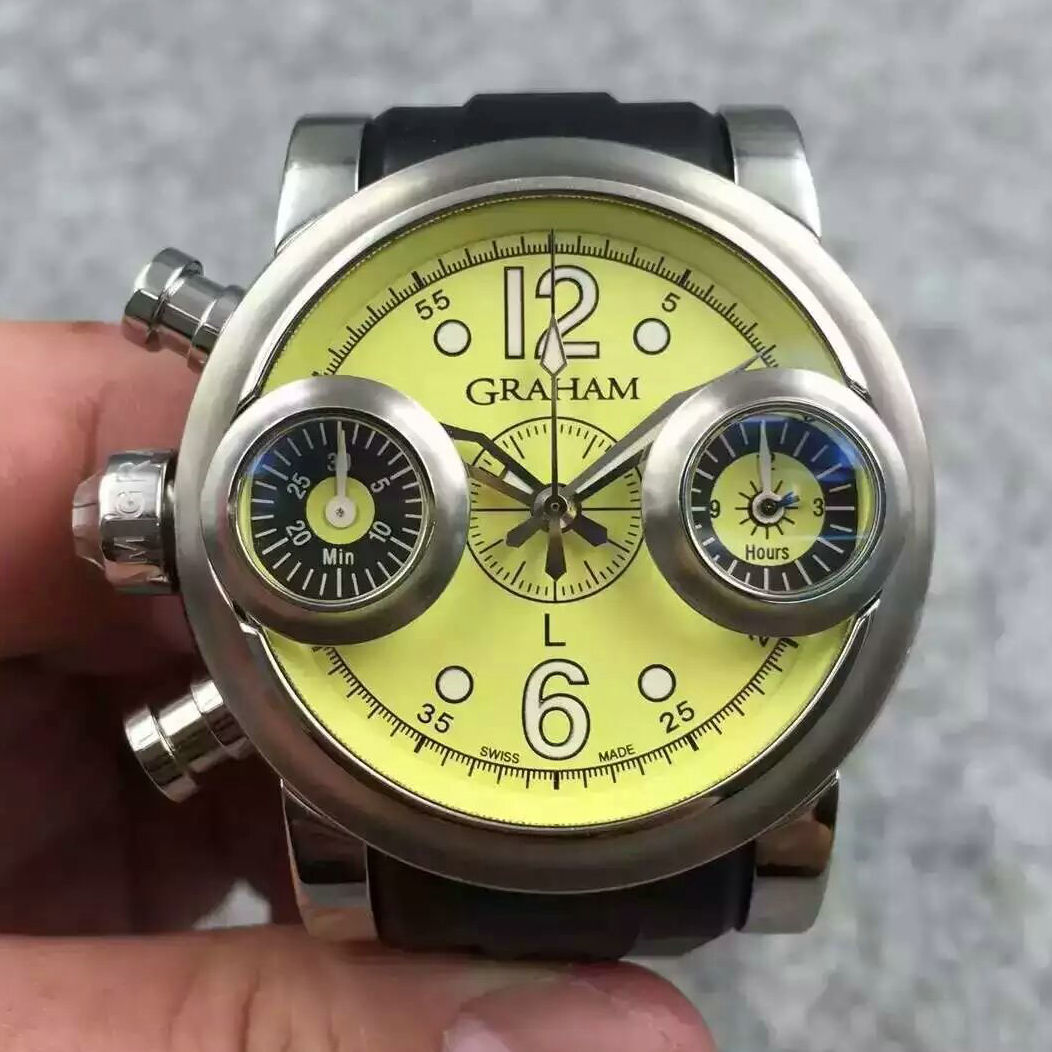 3A格林漢姆GRAHAM 青蛙眼7750機芯【英國制】腕錶 元素7750計時機芯