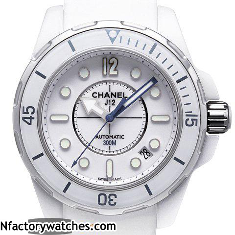 3A香奈兒Chanel J12 H2560 海鷗複刻ETA2824-2機芯 白色錶帶陶瓷錶盤 實心陶瓷錶殼