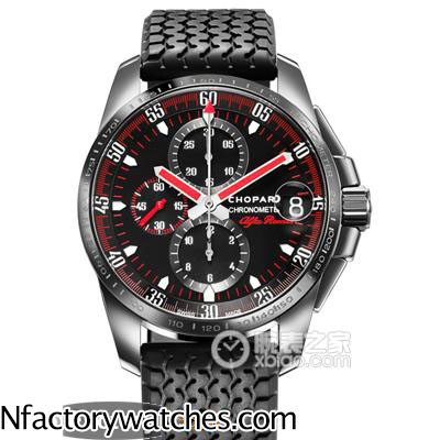 3A蕭邦Chopard GRAN TURISMO XL ALFA ROMEO系列 168459-3029 316L不鏽鋼錶圈 黑色錶帶膠帶 生活防水