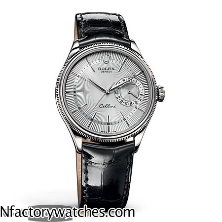3A勞力士Rolex cellini 切利尼 m50519-0004 316L不鏽鋼錶圈 藍寶石水晶玻璃 白色錶帶黑色或者棕色 