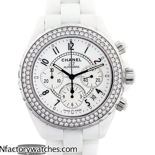 3A香奈兒Chanel J12 H1008 亞洲7750 25J 自動計時機芯 全陶瓷 韓國進口錶殼 白色錶盤