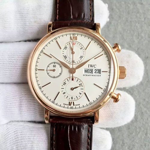 3A萬國 IWC 波濤菲諾 ChronoGraph計時腕錶 系列 搭載7750機芯 316精鋼 1:1手錶