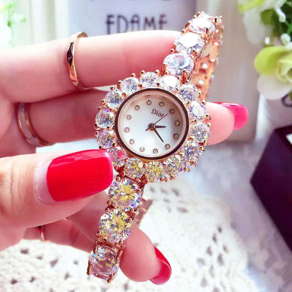 3A迪奥Dior镶钻女士系列腕錶 熱門腕錶推薦 1:1手錶