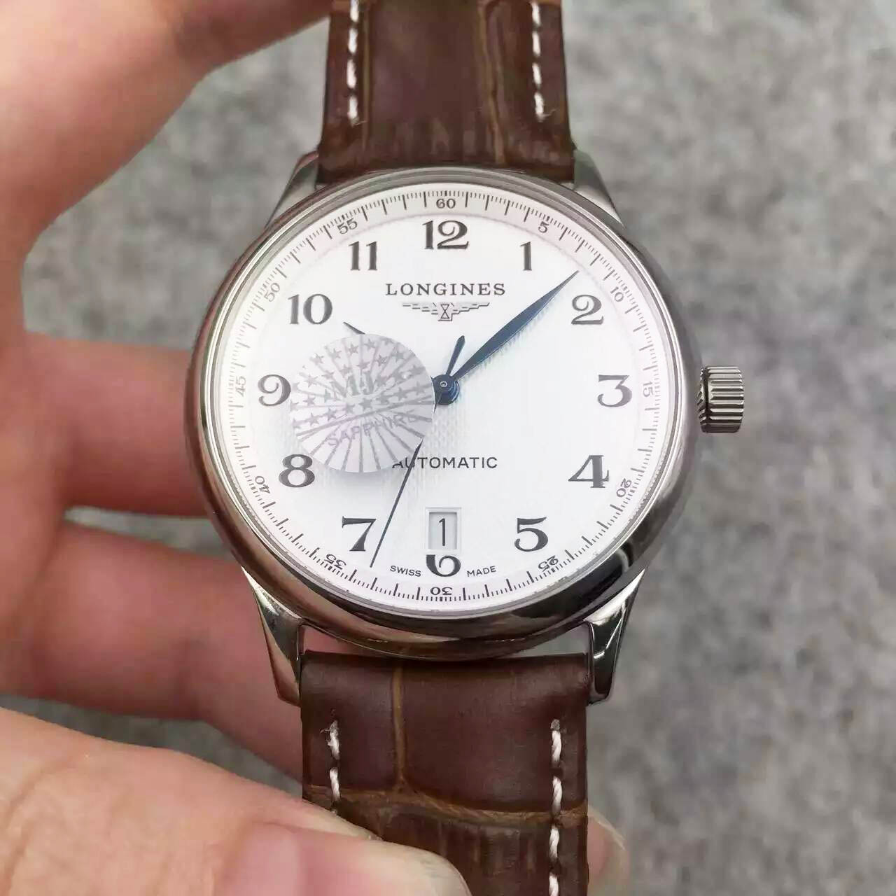 3A浪琴制錶傳統系列，L2.628.4.78.3 名匠數字盤