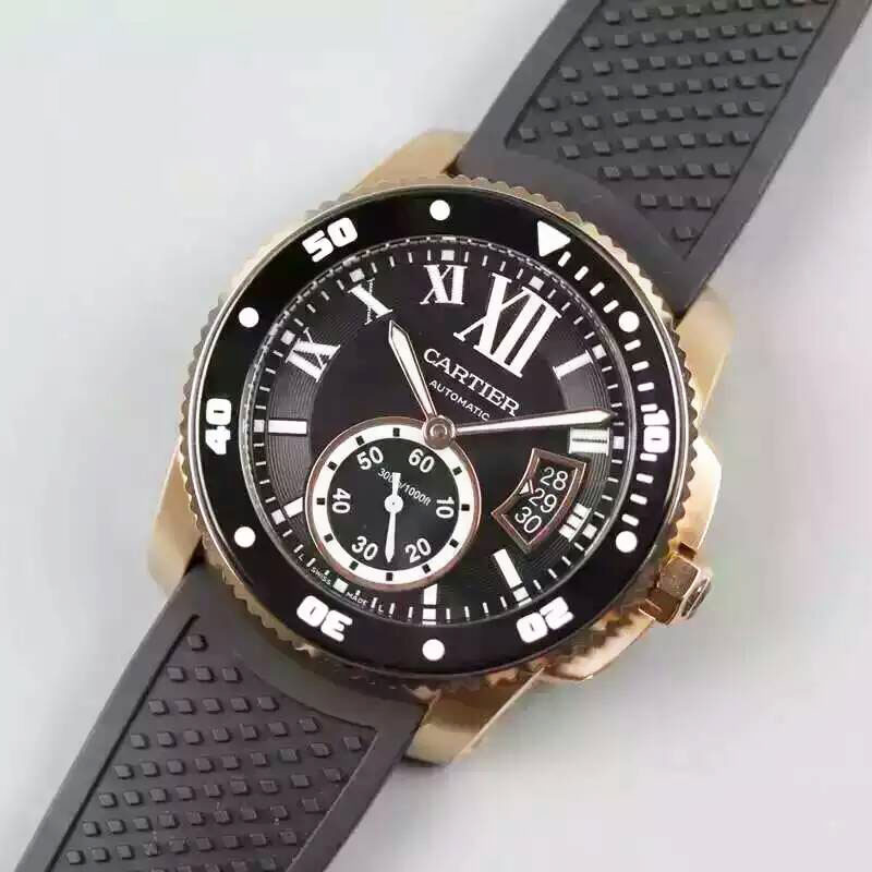 3A卡地亞 Cartier W7100056系列卡力博潛水腕錶 進口全新9015自動機械
