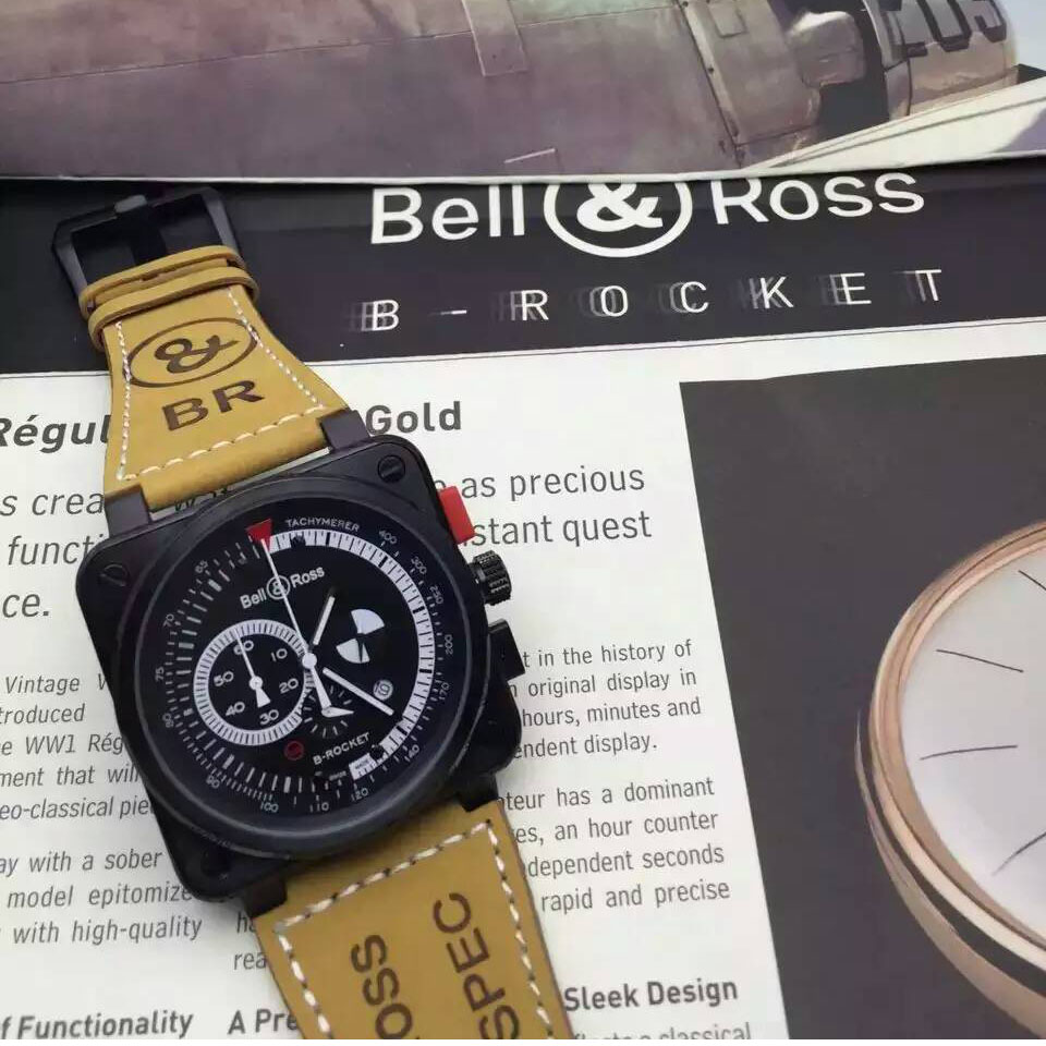 3A柏萊士 Bell & Ross 新款軍用手錶 46mm 大日曆視窗腕錶 