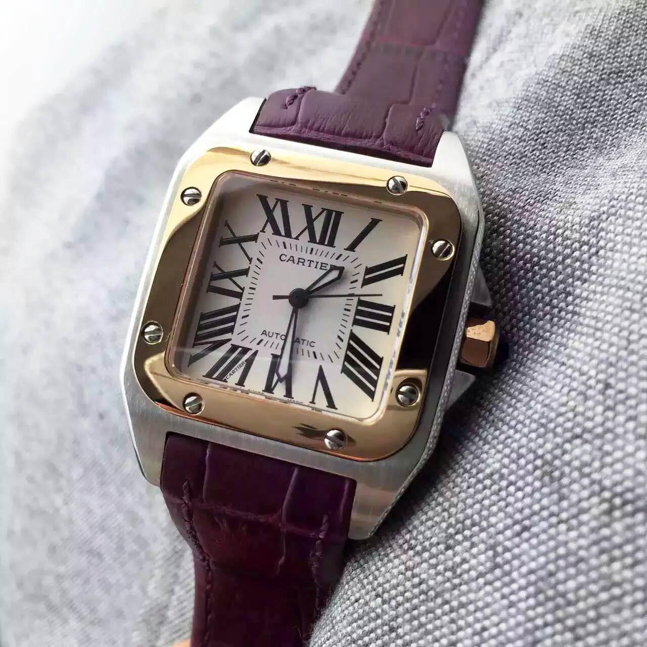 3A卡地亞 Cartier-Santos 100系列W20126*8女性機械錶 商務女款首選