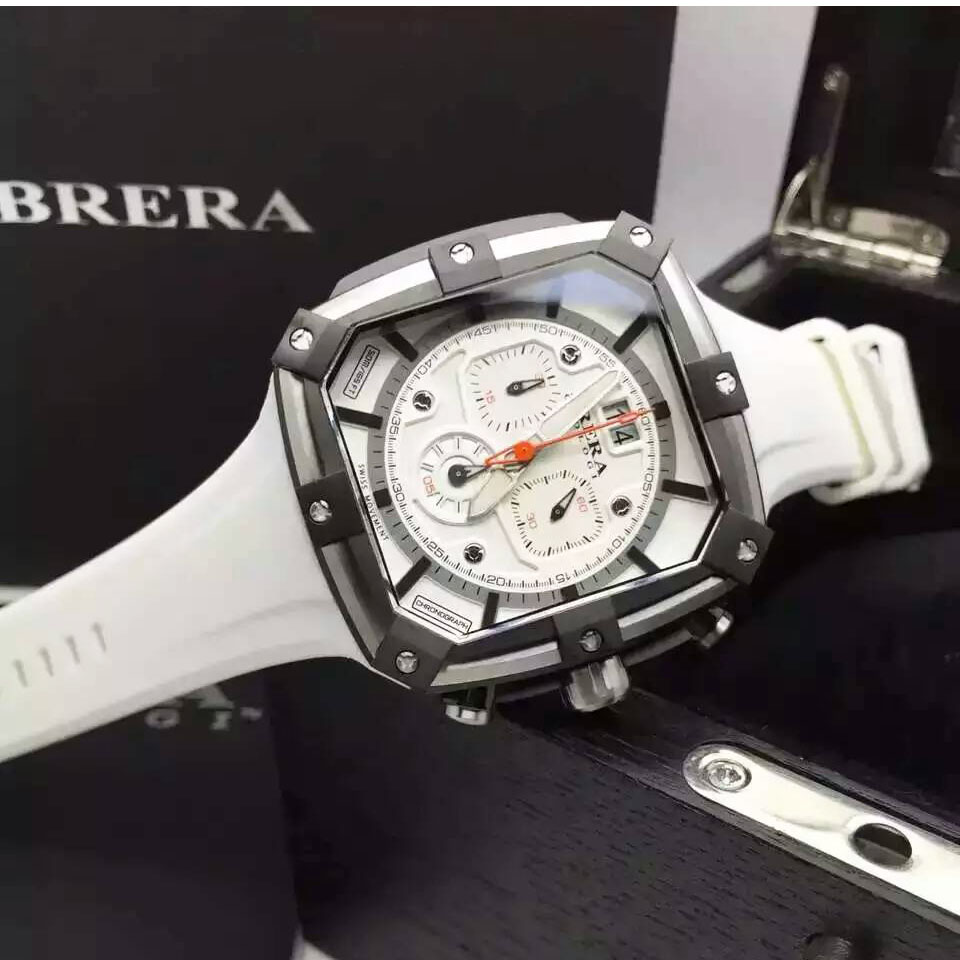 3A布雷拉 Breraororosi 多功能六針計時運動型男腕錶 原裝瑞士石英機芯 44mm錶徑