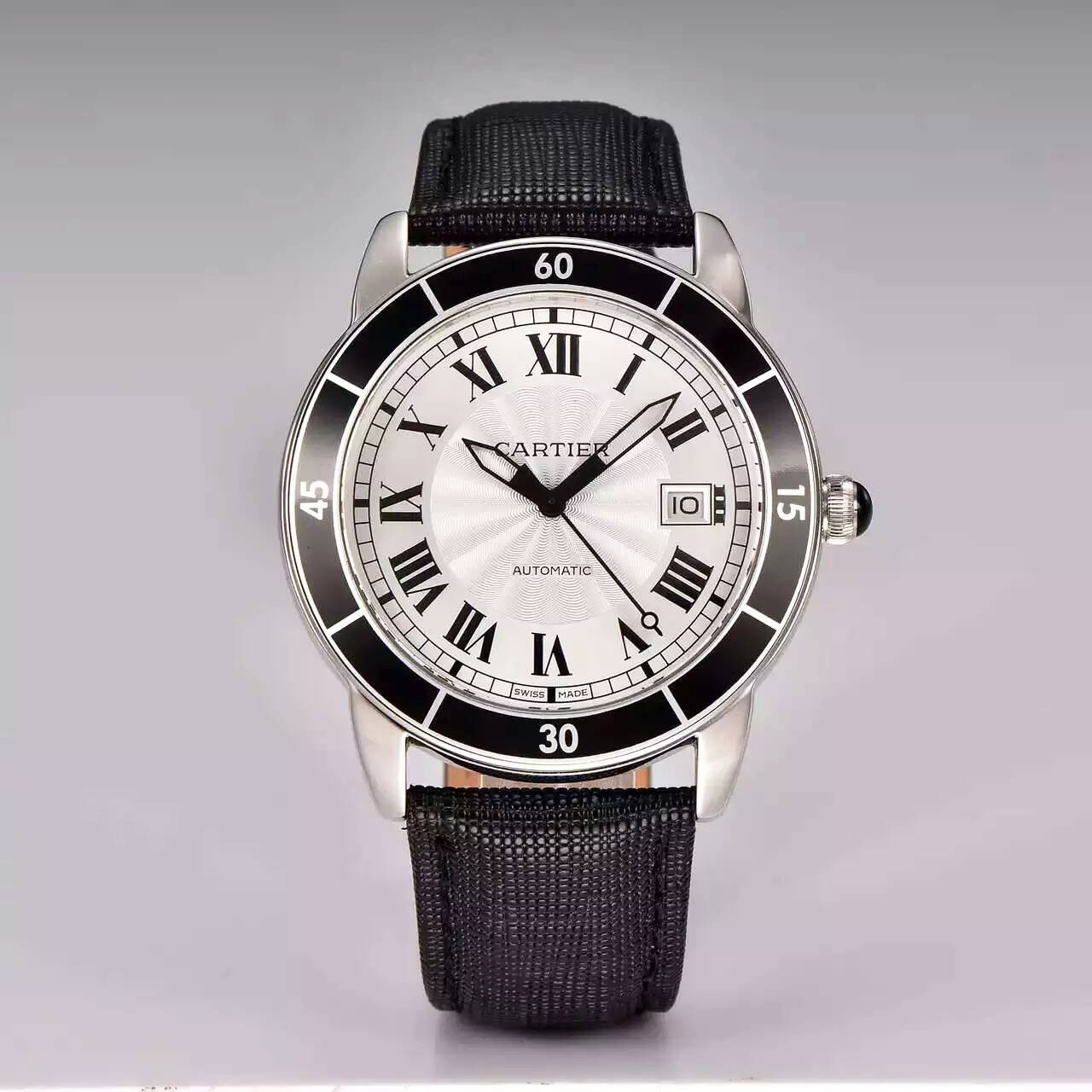 3A卡地亞 Cartier 入門級大三針腕錶 「Ronde Croisiere」 搭載9015機芯 精鋼 直徑42mm 28800 