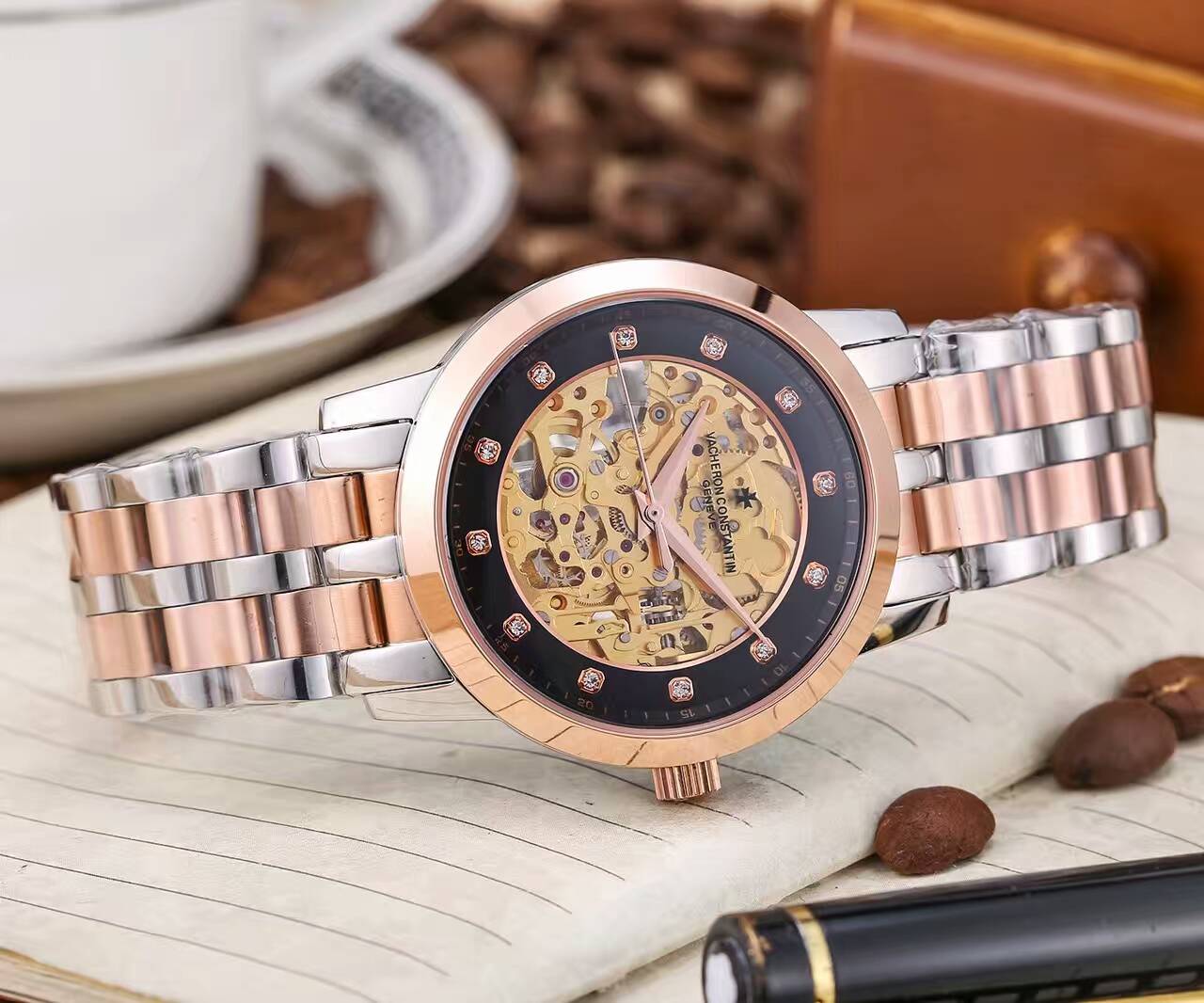 3A江詩丹頓 藍寶石水晶鏡面 頂級機械機芯 精鋼錶帶 尊貴不凡 風格經典 精品男士腕錶 