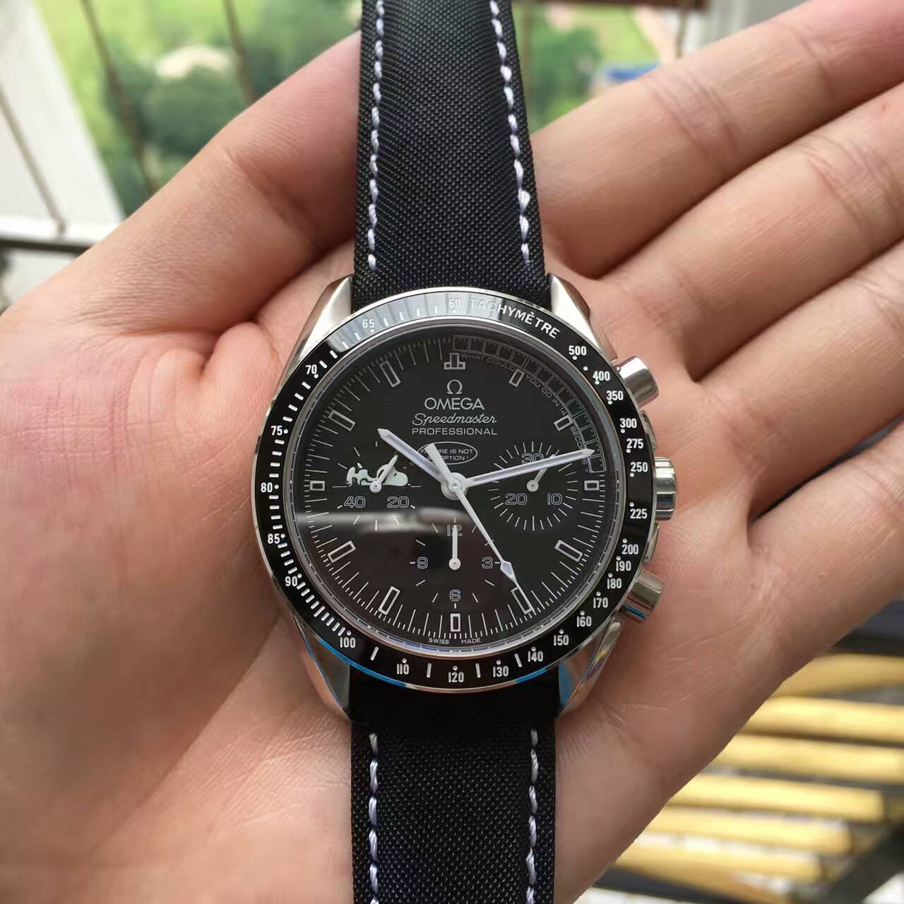 3A歐米茄 超霸時諾比限量版系列 311.32.42.30.04.003腕錶 酷黑錶盤 陶瓷錶圈 黑色亮漆指針