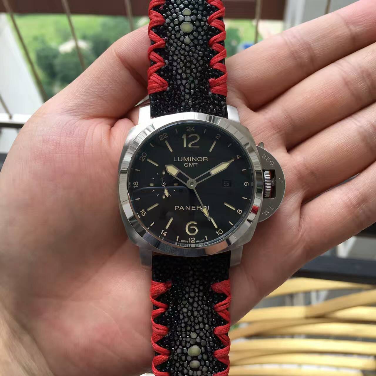 3A沛納海 魔鬼魚腕錶 反光錶殼 海鷗機芯 寬大指針 生活防水  手錶品牌