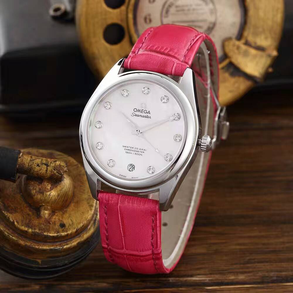3A歐米茄 超霸系列女士腕錶 ETA2824機芯 鑲鉆 鑲嵌施華洛世奇水晶 手錶品牌