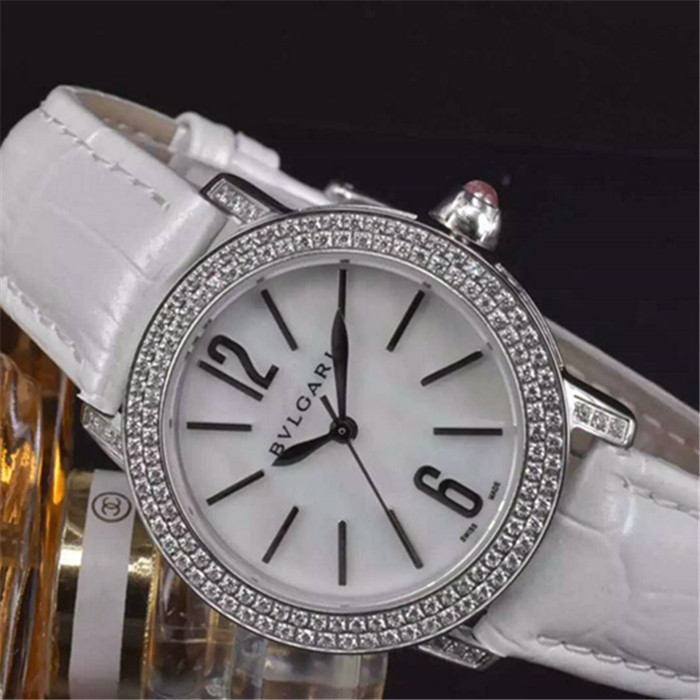 3A寶嘉麗Bvlgari女士腕錶瑞士石英機芯藍寶石玻璃鏡面 人工鑲捷克A鉆 1:1手錶