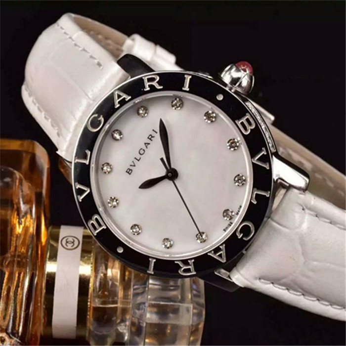 3A寶嘉麗Bvlgari女士腕錶瑞士石英機芯藍寶石玻璃鏡面 熱門腕錶推薦