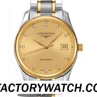 3A浪琴Longines Master Collection 名匠 L2.518.5.37.7 316F不鏽鋼 電鍍金 精鋼錶圈
