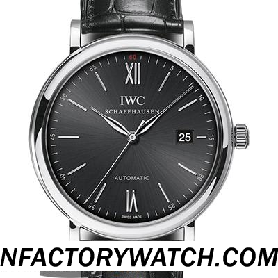 3A萬國IWC Portofino 柏濤菲諾 IW356502 316L精鋼錶殼 黑色鳄魚皮錶帶