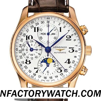 3A浪琴Longines Master Collection 名匠系列 L2.673.8.78.3 月相 浪琴 Cal.L678 電鍍金 316L不鏽鋼 