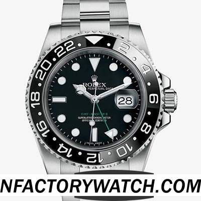 3A勞力士Rolex格林尼治型 II GMT 116710LN V5 316F不鏽鋼錶殼 防劃藍寶石水晶 黑色錶盤 終極版