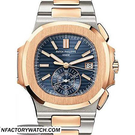 3A百達翡麗PATEK PHILIPPE Nautilus系列 5980/1AR-001 316L實心精鋼錶殼 玫瑰金