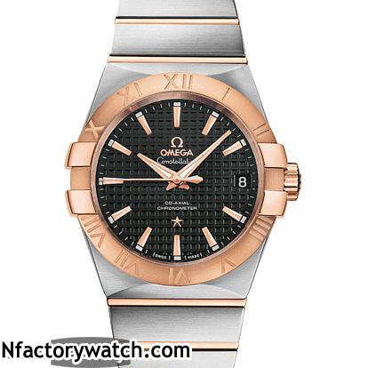 3A歐米茄Omega constellation 星座系列 123.20.38.21.01.001 18k玫瑰金 防劃藍寶石水晶玻璃 AR圖層