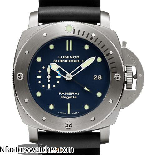 3A沛納海Panerai LUMINOR SUBMERSIBLE 1950 REGATTA 3 DAYS GTM AUTOMATIC TITANIO Pam00371 Pam371