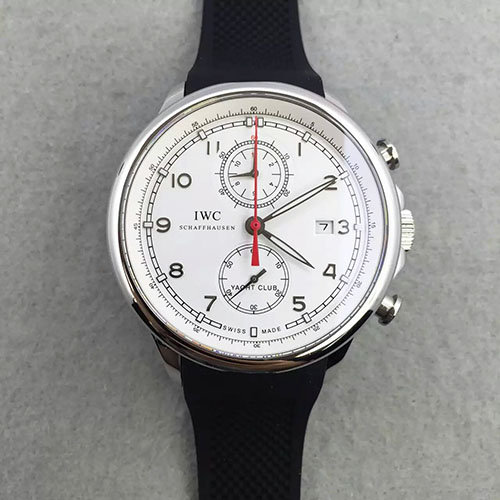 3A萬國 IWC 全新葡萄牙 Yacht Club Chronograph 航海精英計時腕錶 “海洋勇士”特別版 直徑45mm 厚14.5mm 搭載7750計時機芯