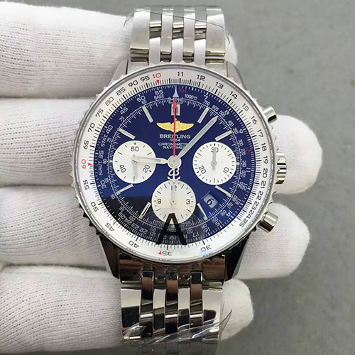 3A百年靈 Breitling 航空計時系列白殼藍面 搭載7750機芯 熱門推薦