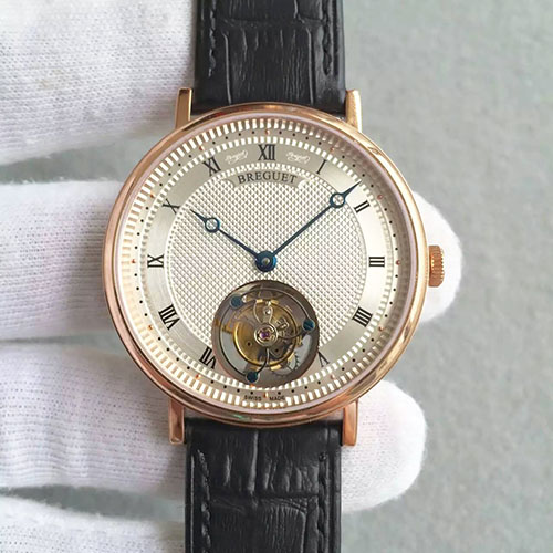 3A寶璣 Breguet 經典系列超薄真飛輪 搭載手動頂級洗花真飛輪機芯 時分針為頂級燒鋼藍指針