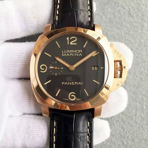 3A沛納海 Panerai Luminor Marina系列pam393大號玫金殼 搭載P9000機芯 藍寶石鏡面 ZF出品