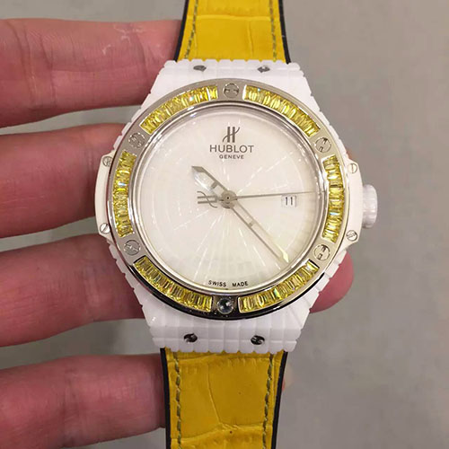 3A宇舶 Hublot 格子陶瓷 搭載2824機芯 JF出品 藍寶石玻璃