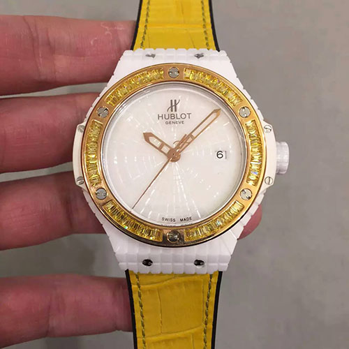 3A宇舶 Hublot 格子陶瓷 搭載2824機芯 陶瓷 藍寶石玻璃 JF出品