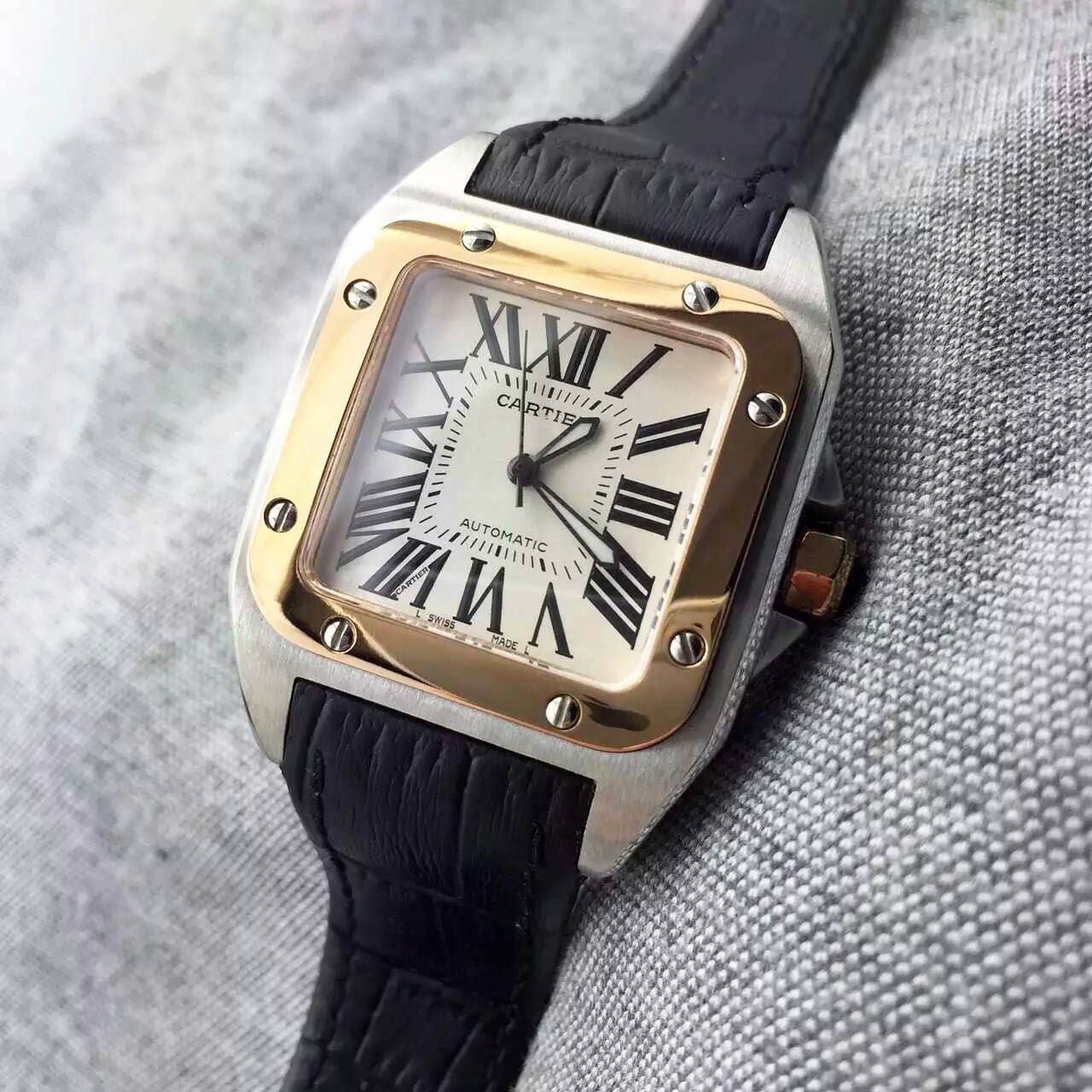 3A卡地亞 Cartier-Santos 100系列W20126*8女性機械錶 進口6t51機芯