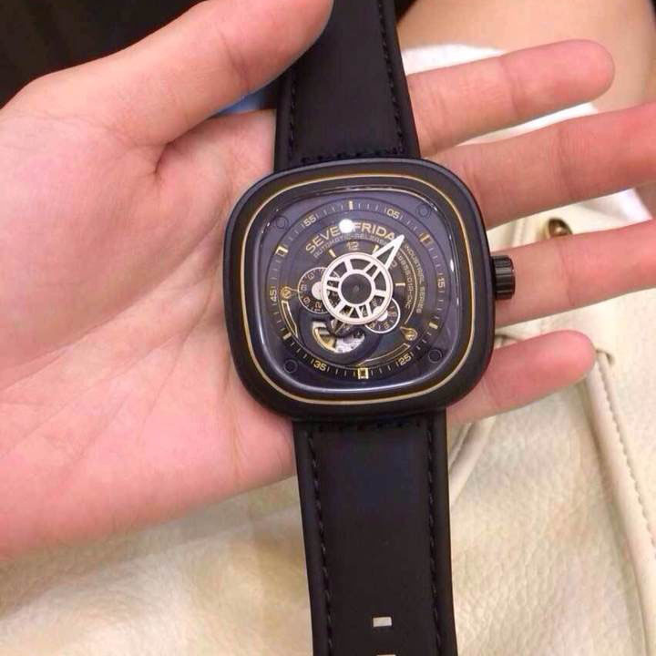 3ASevenFriday 渦輪全自動方形自動機械皮帶錶