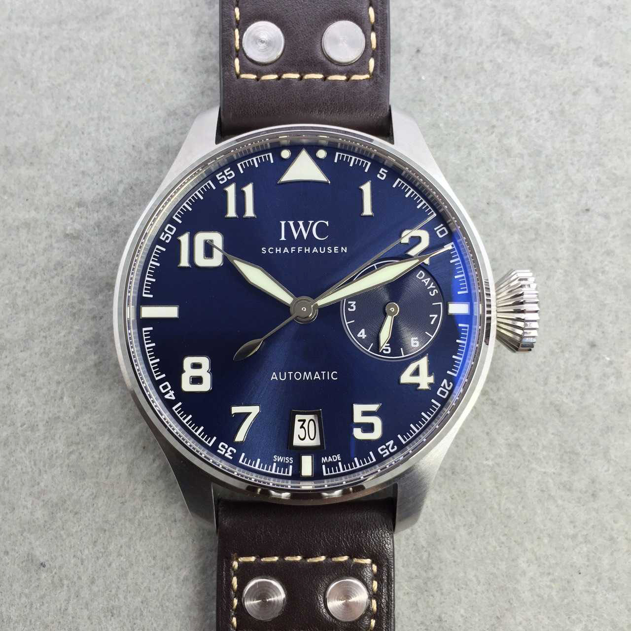 3A萬國 IWC 大型飛行員小王子真動能顯示 雙層軟鐵防磁后蓋