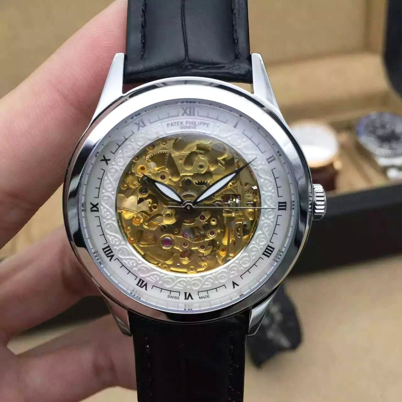 3A百達翡麗 Patek Philippe 六針多功能系列升級版搭載進口cal.324S IRM QALU機芯 原裝折疊扣 功能機芯與專柜同步