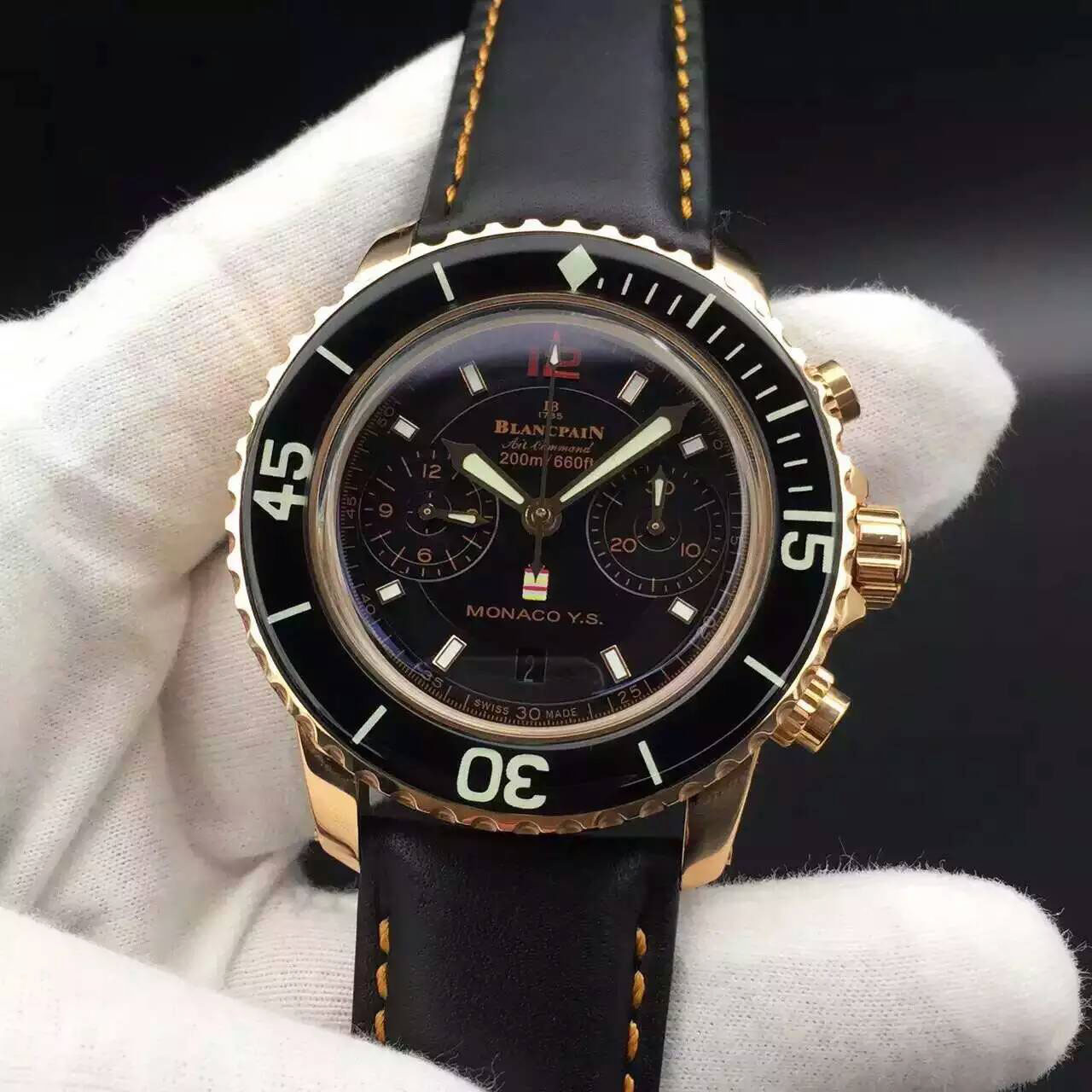 3A寶珀 Blancpain 五十尋系列潛水王搭載7750全自動機芯 45mm