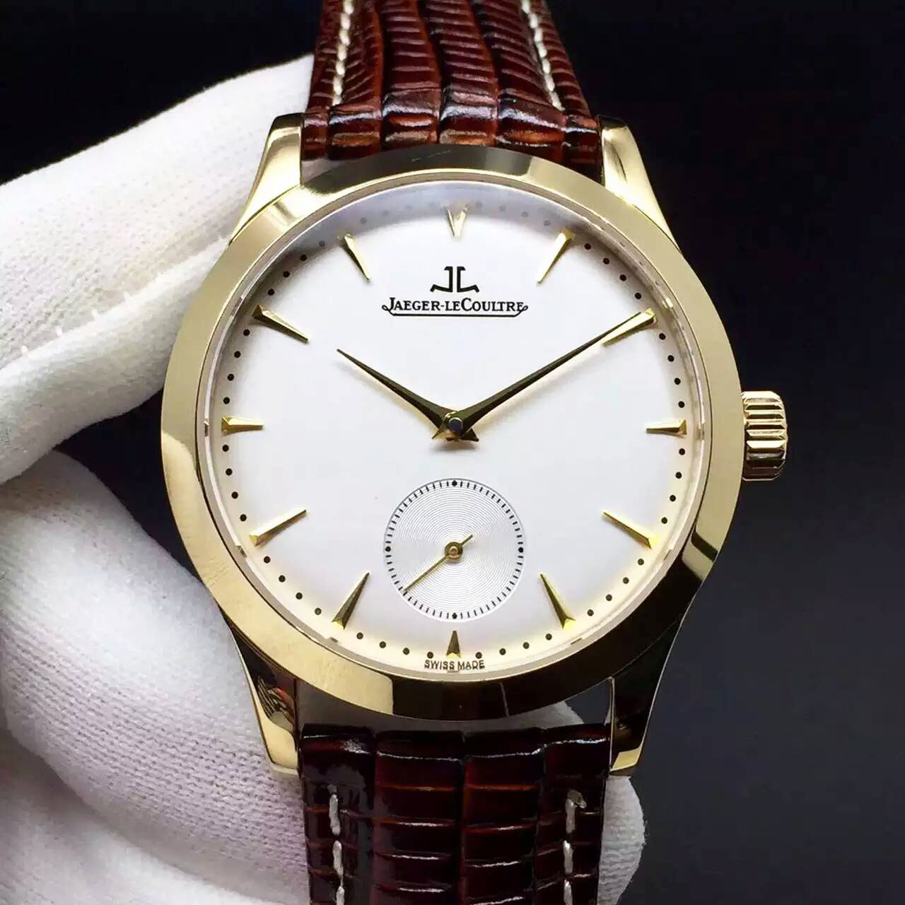 3A積家 Jaeger-LeCoultre 最新版搭載瑞士ETA-2824全自動機械機芯 意大利真牛皮錶帶 