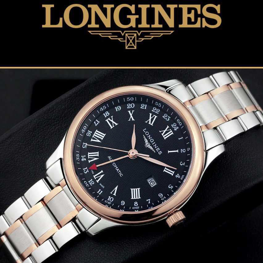 3A浪琴 Longines 名匠四針系列新款 專柜同款 時、分、秒、日期顯示