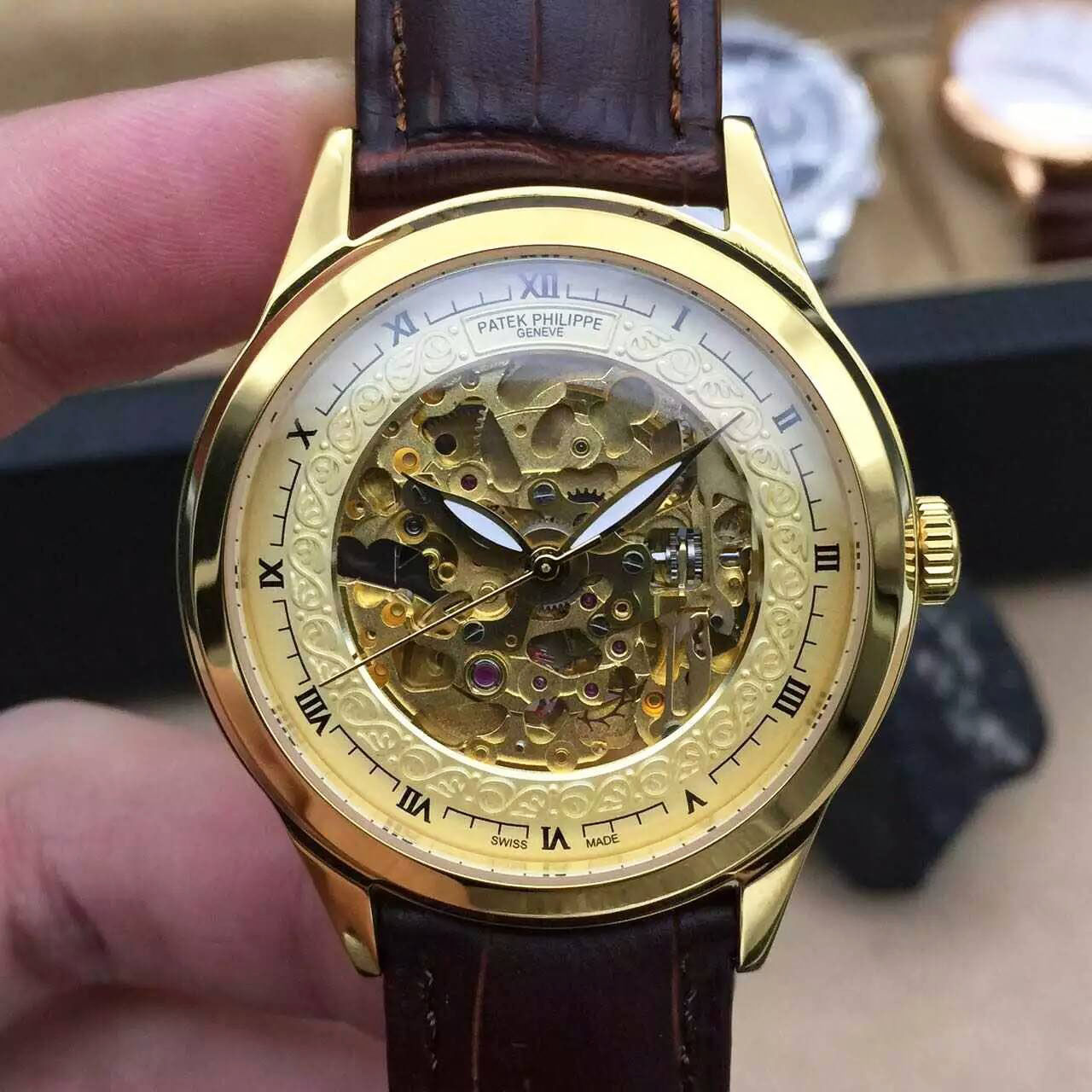 3A百達翡麗 Patek Philippe 最新款 搭載原版進口8N24鏤空金機芯 100%超強防水 超強夜光