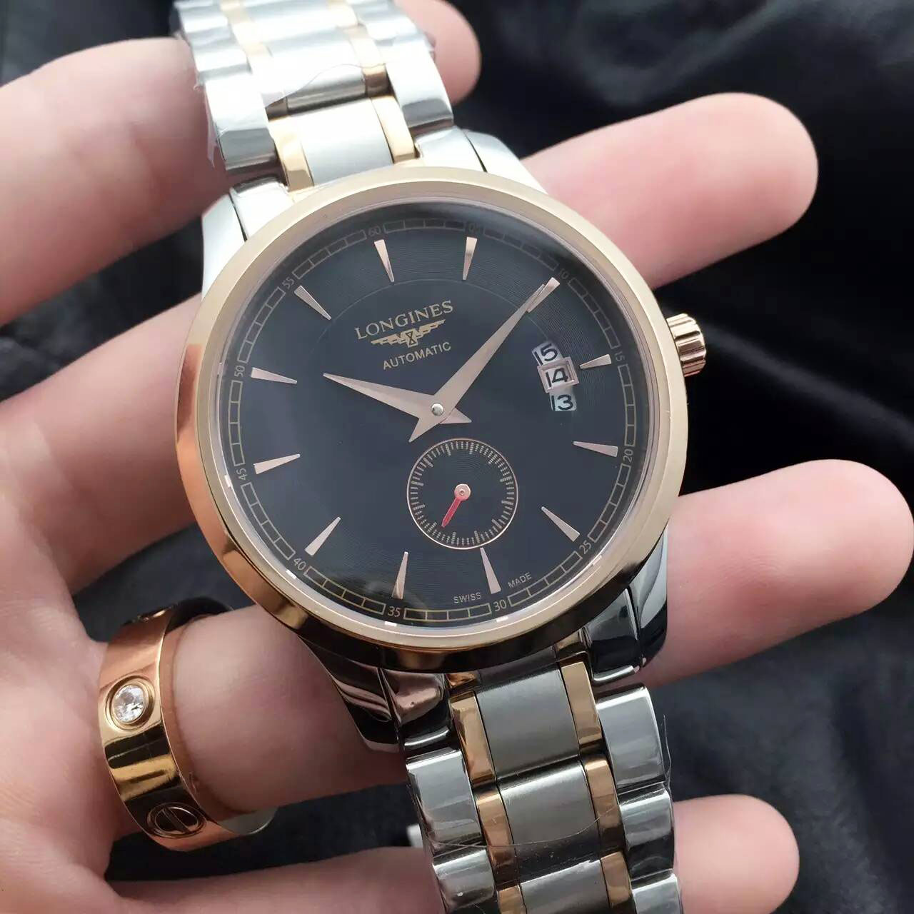 3A浪琴 Longines 精致男士腕錶 搭載全自動機械機芯 真牛皮錶帶 直徑39mm 厚13mm  