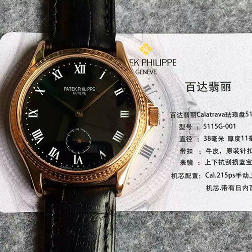 3A百達翡麗 Patek Philippe Calatrava系列5115G最強復刻版新款 搭載Cal.215ps手動上鏈機芯 AJ出品