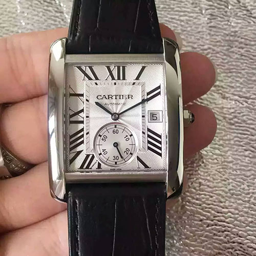 3A卡地亞 Cartier MC坦克系列 搭載ETA小秒自動機械機芯 316精鋼  直徑34mm*44mm