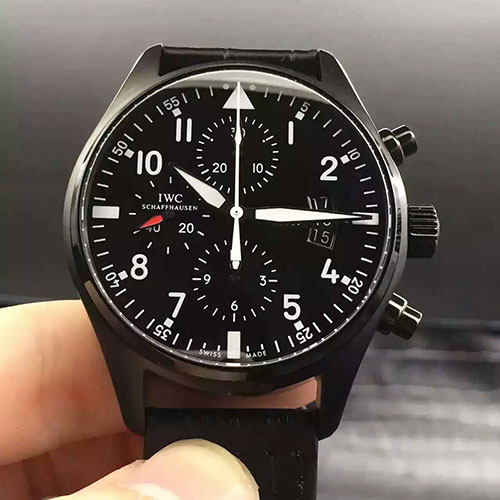 3A萬國 IWC 飛行員計時腕錶黑殼重磅推出 專柜同步 搭載7750全自動機芯 316精鋼 