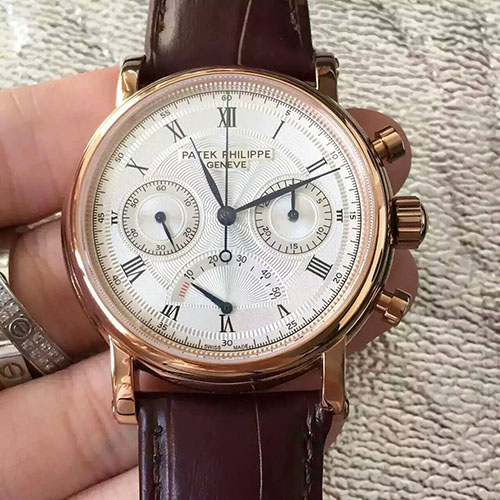 3A百達翡麗 Patek Philippe 多功能計時腕錶 搭載7750手動上鏈機芯 316精鋼