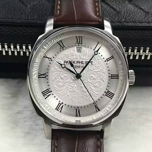 3A百達翡麗 Patek Philippe 新款 搭載進口9015全自動機芯 小牛皮 原裝針扣