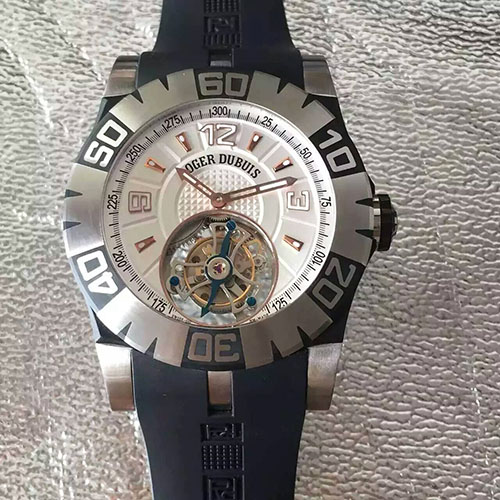 3A羅杰杜彼 Roger Dubuis Hommage真飛輪系列 鍍膜藍寶石水晶玻璃 搭載手動頂級真飛輪機芯